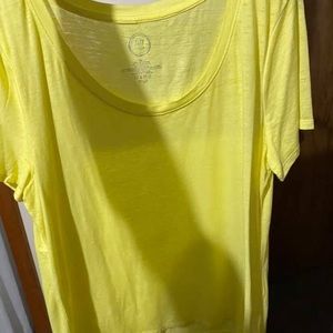 Neon yellow Maurices tee